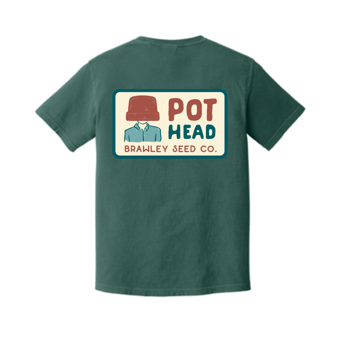 Pot Head Brawley Seed T-Shirt- Multiple Colors Available | Brawley Seed Co.