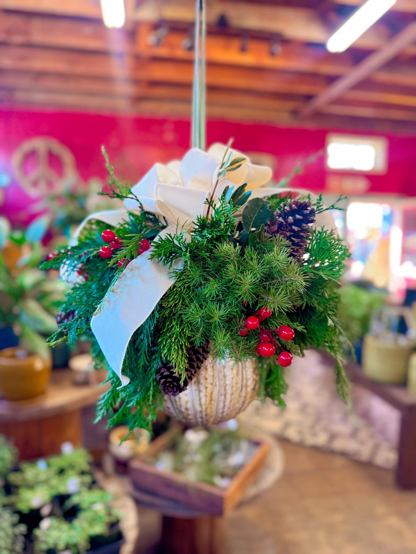 Evergreen Glow: Large Ornament Workshop (Dec 9th, 6:30PM)